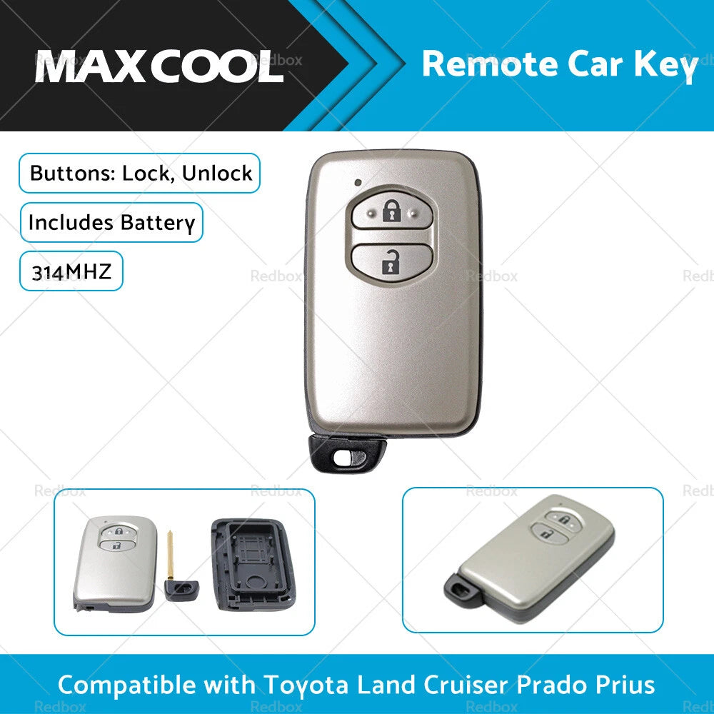 Remote Car Key  Buttons 314MHZ for Toyota Land Cruiser Prado