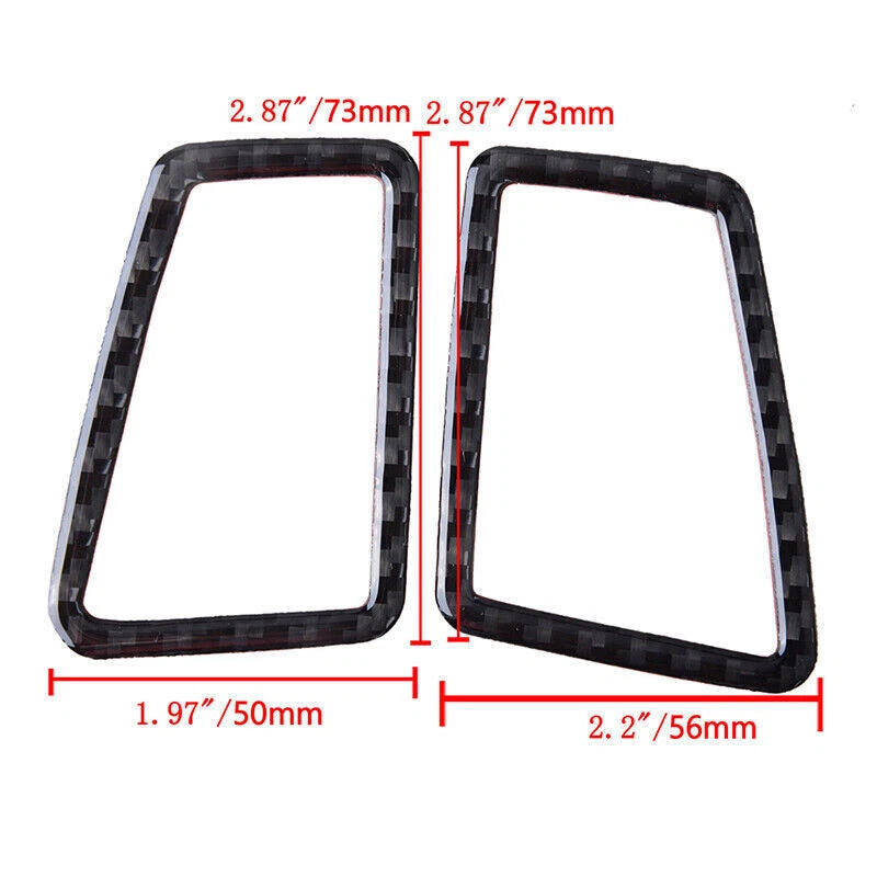 Carbon Fiber Dashboard Air Vent Outlet Frame Cover for BMW E90 E92 (2007-2013)
