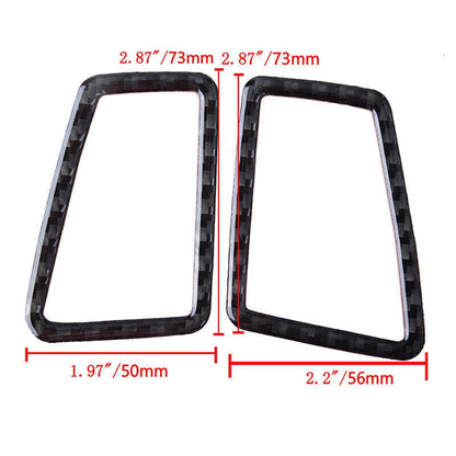 Carbon Fiber Dashboard Air Vent Outlet Frame Cover for BMW E90 E92 (2007-2013)