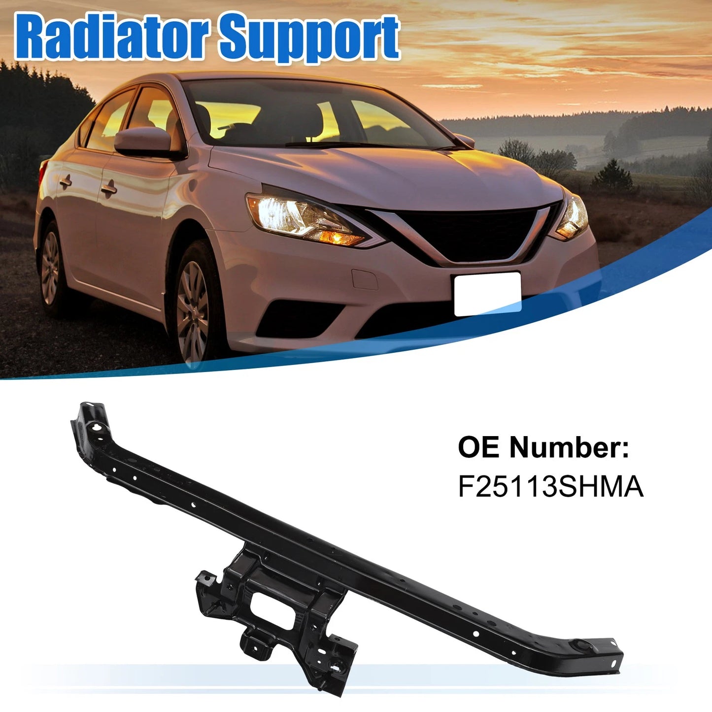 Upper Radiator Support Tie Bar Bracket for Nissan Sentra (2013-2019)