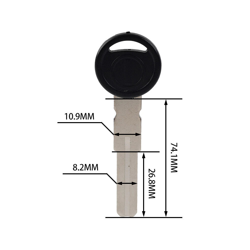 Replacement Uncut Blank Key for Ducati Monster, Scrambler (2009-2019)