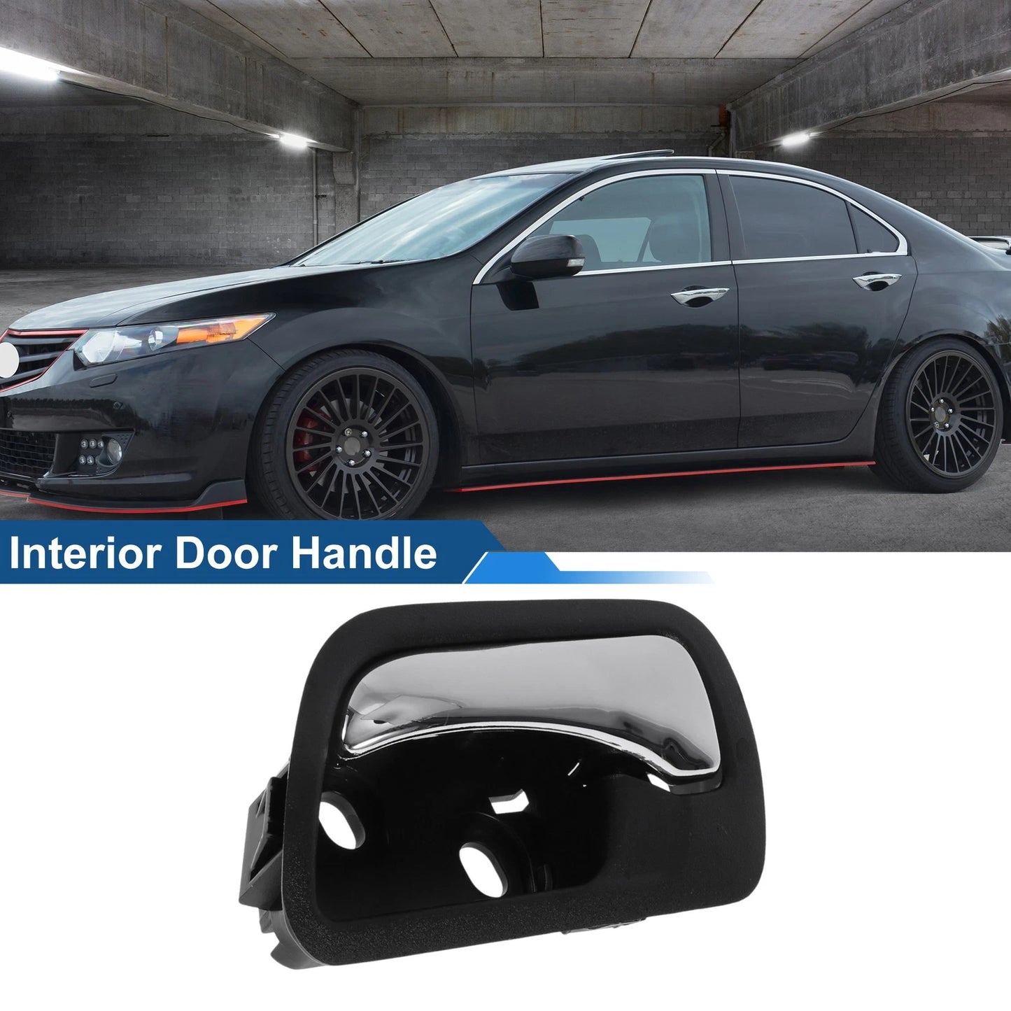 Black Chrome Front Passenger Side Interior Door Handle for Honda Accord (03-07)