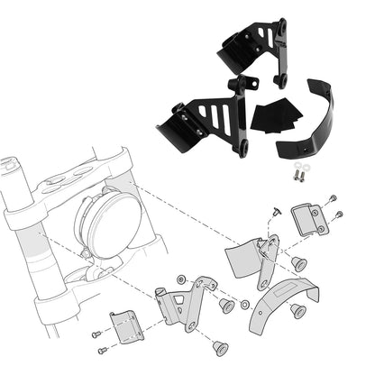 Fairings Windshield Bracket for Harley FXBB FXLR FXST (2018-2023)