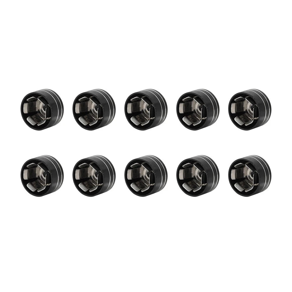 10 x CNC 11mm-14.6mm Engine Bolt Topper Caps for Harley Dyna Softail (2006-2023)