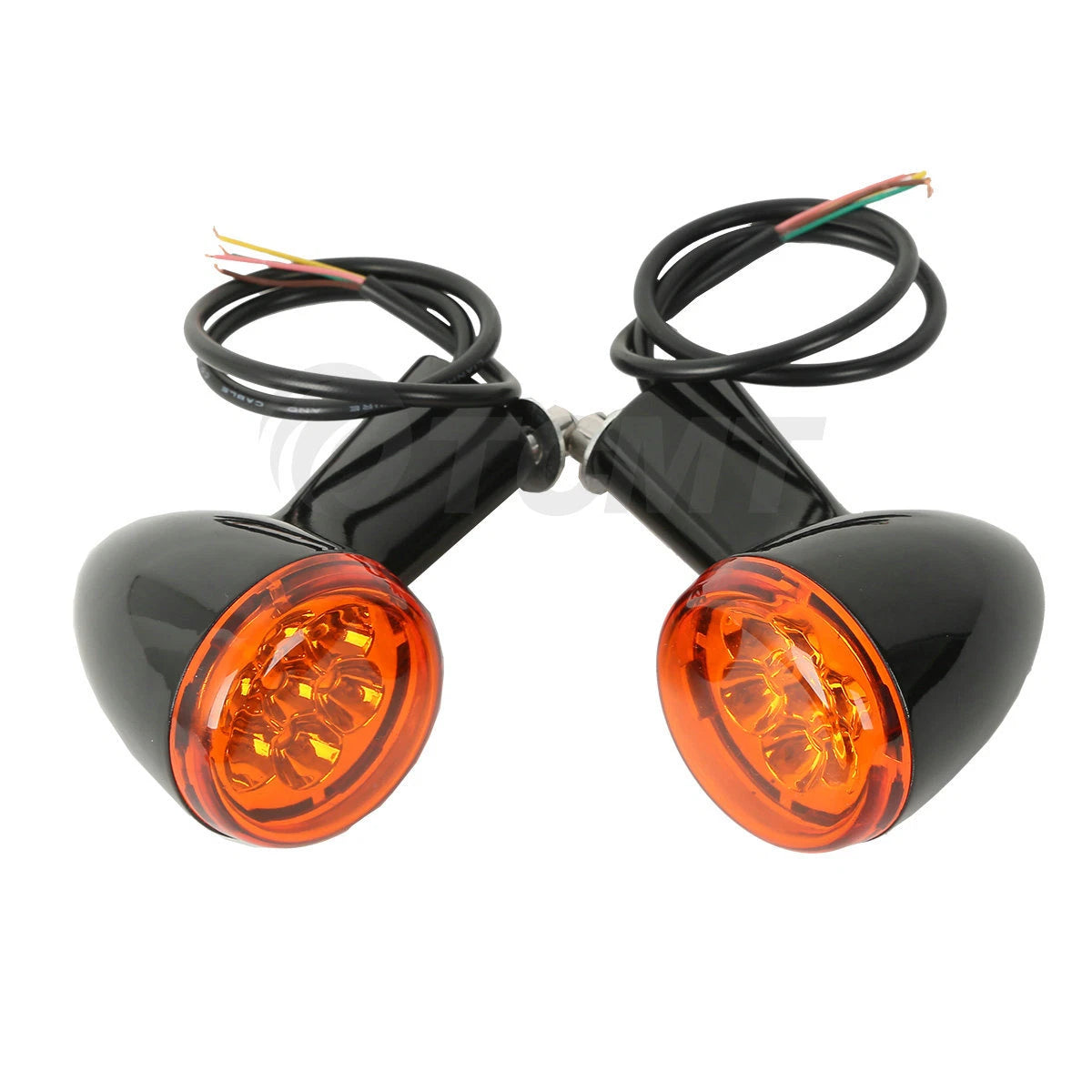 LED Turn Signal Lights w/ Bracket for Harley XL883 XL1200 Sportster (1992-2022)