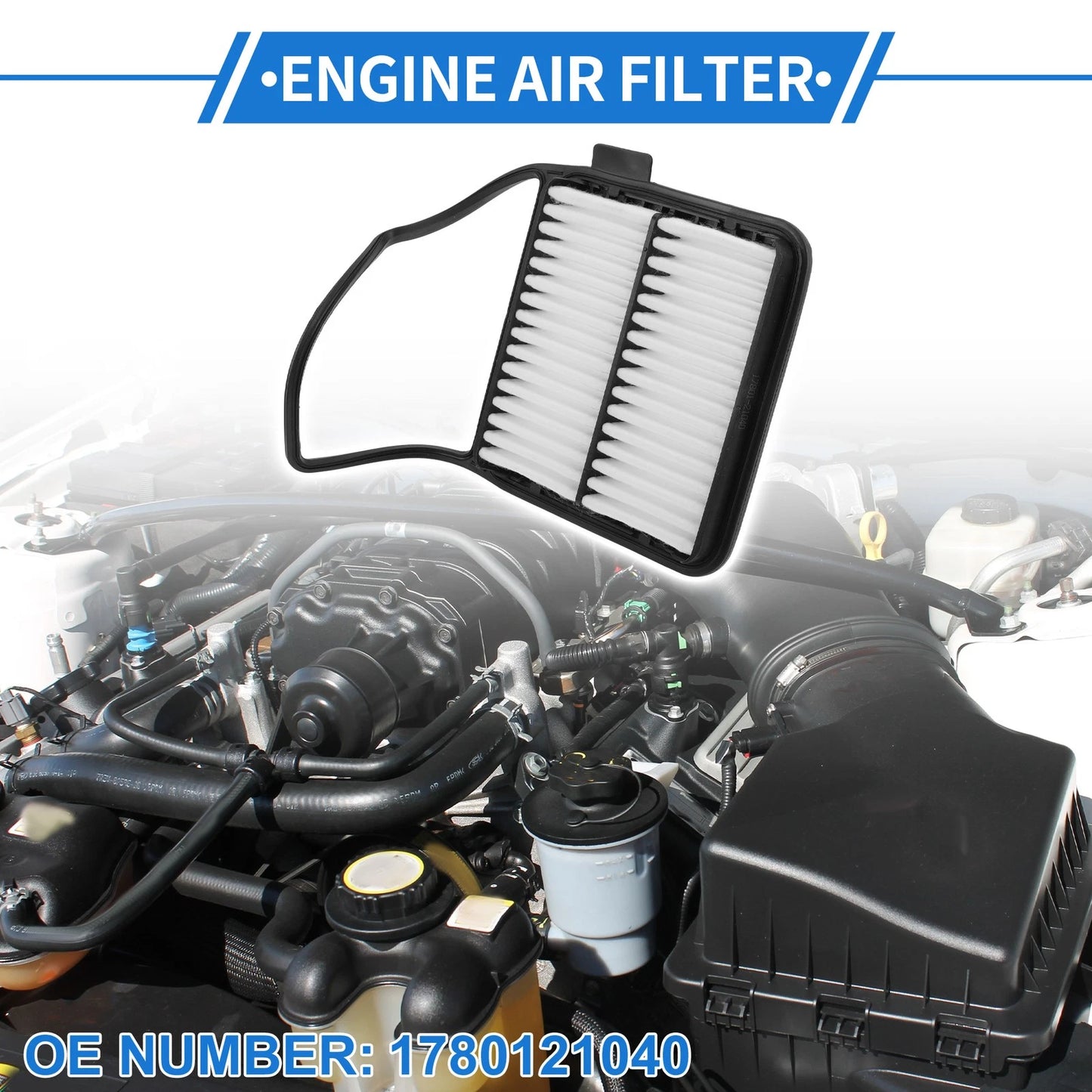 Engine Air Filter 1 x for Toyota Prius 1.5L L4 (2004–2009)