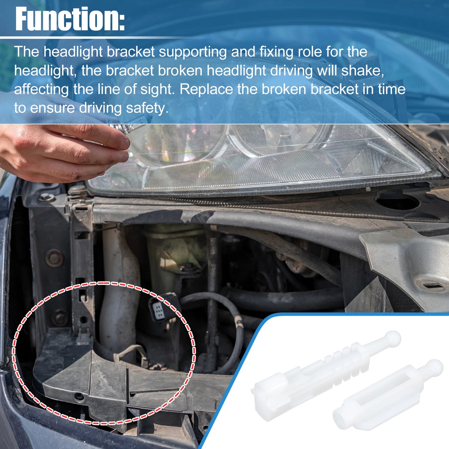 Headlight Bracket Support for BMW E39 (1996-2000)