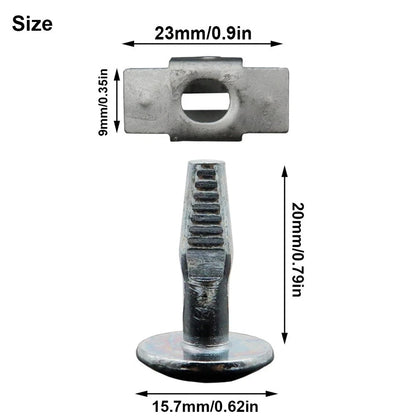 10 x Engine Undertray Cover Screws for Citroen C2 C3 (2003-2010)