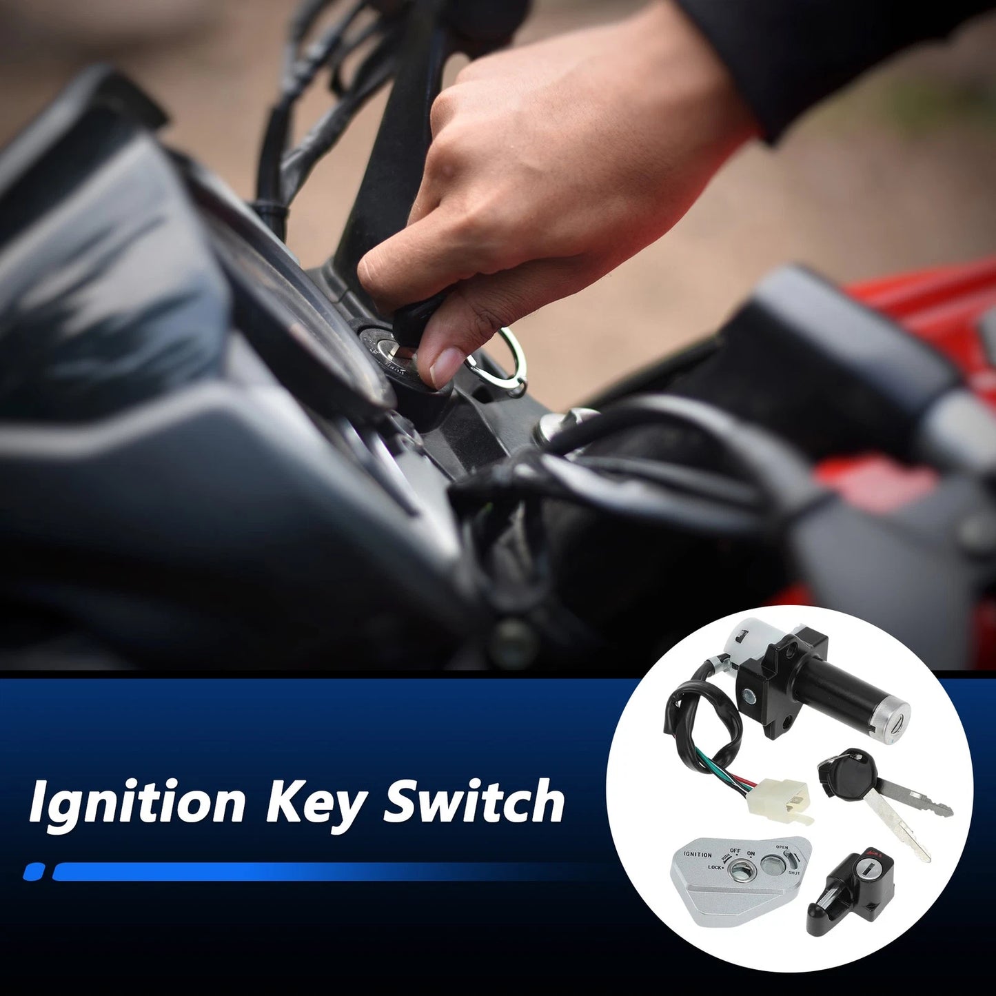 Ignition Key Switch Set for Hawk 250 for TBR7