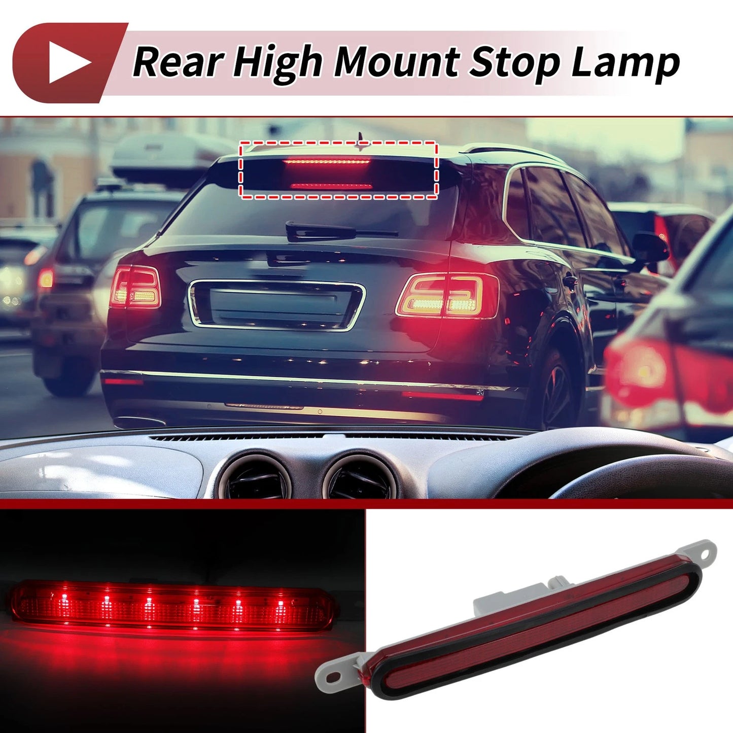 Red LED Third Brake Light for Mitsubishi Lancer/Evolution (2008-2017)