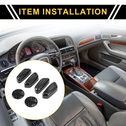 Carbon Fiber Pattern Seat Adjustment Knob Cover for Ford F-150 (2015-2024)