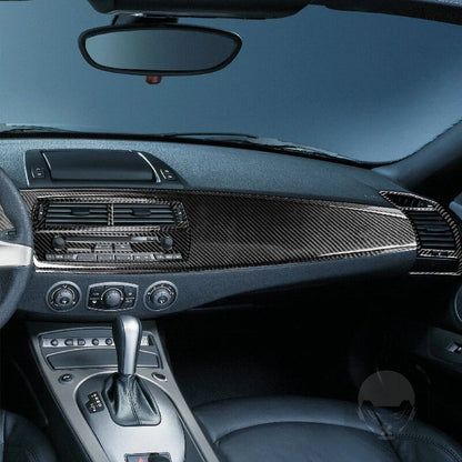 Soft Carbon Fiber Dashboard & Side Air Vent Cover Trim for BMW Z4 E85 2003-2008