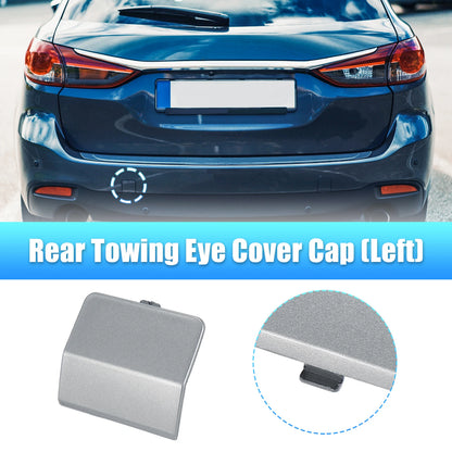 Silver Tone Rear Bumper Tow Hook Cover for Mazda 6 (2013-2018)
