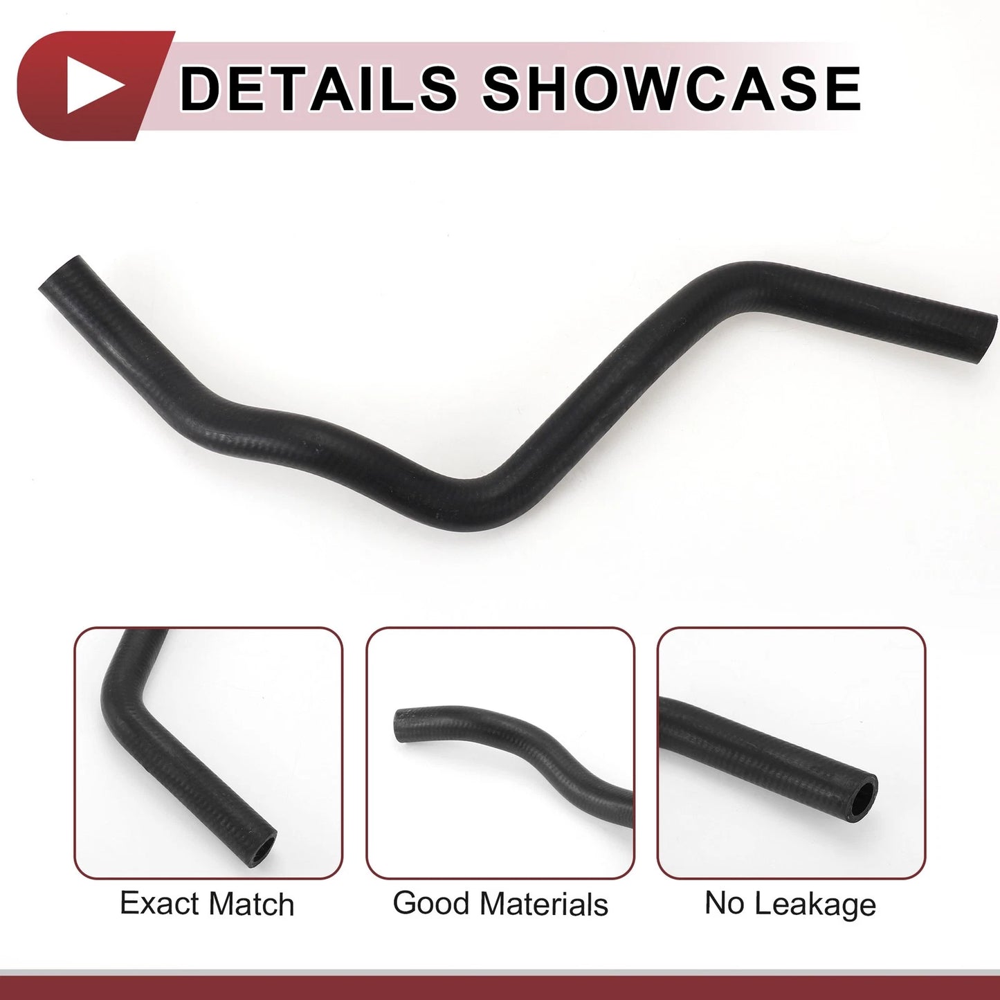 Heater Hose for Honda Civic 1.8L (2006-2011) Rubber Black 1 x