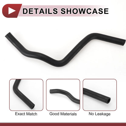 Heater Hose for Honda Civic 1.8L (2006-2011) Rubber Black 1 x