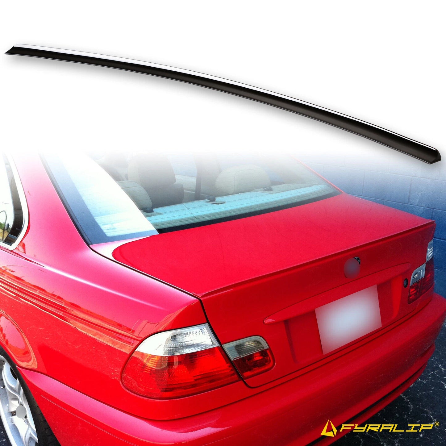 Black Boot Lip Spoiler for BMW 3 Series E46 (1998-2006)