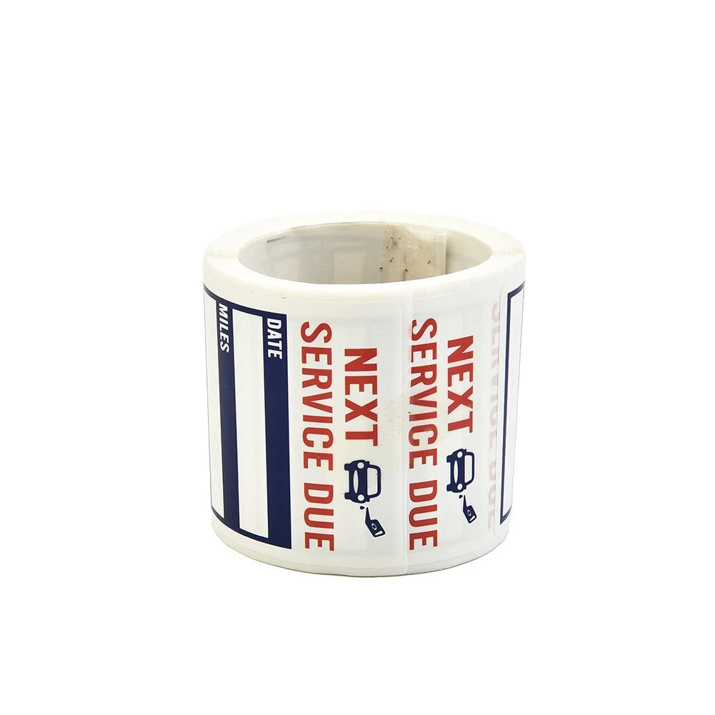 Oil Change Stickers Pack Reminder Service Sticker 2x2inch