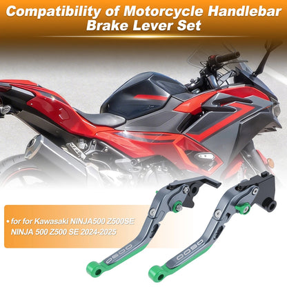 Pair Motorcycle Brake Clutch Levers for Kawasaki NINJA500 Z500SE (2024–2025)