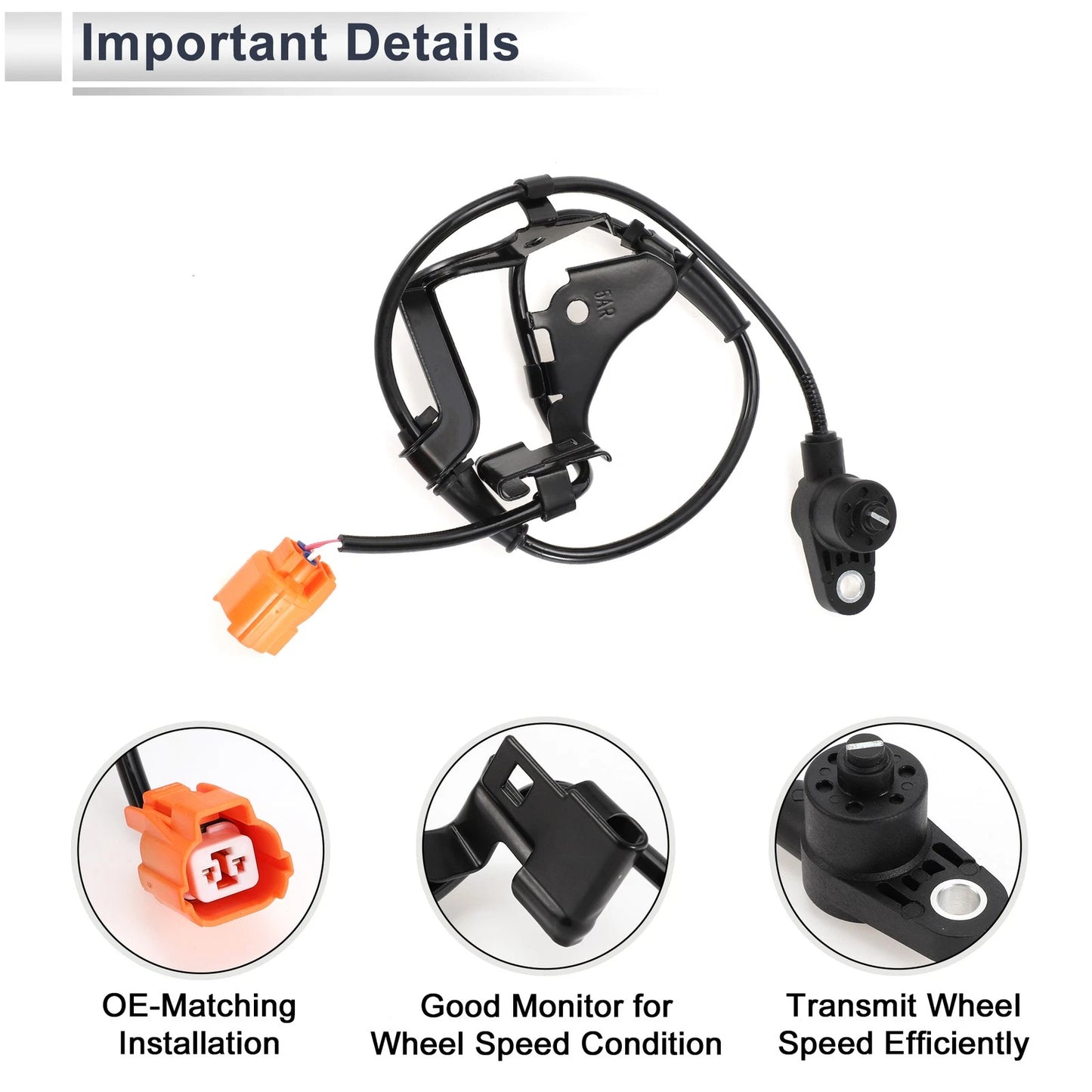 ABS Wheel Speed Sensor for Honda Civic L4 Front Right (2006-2011)