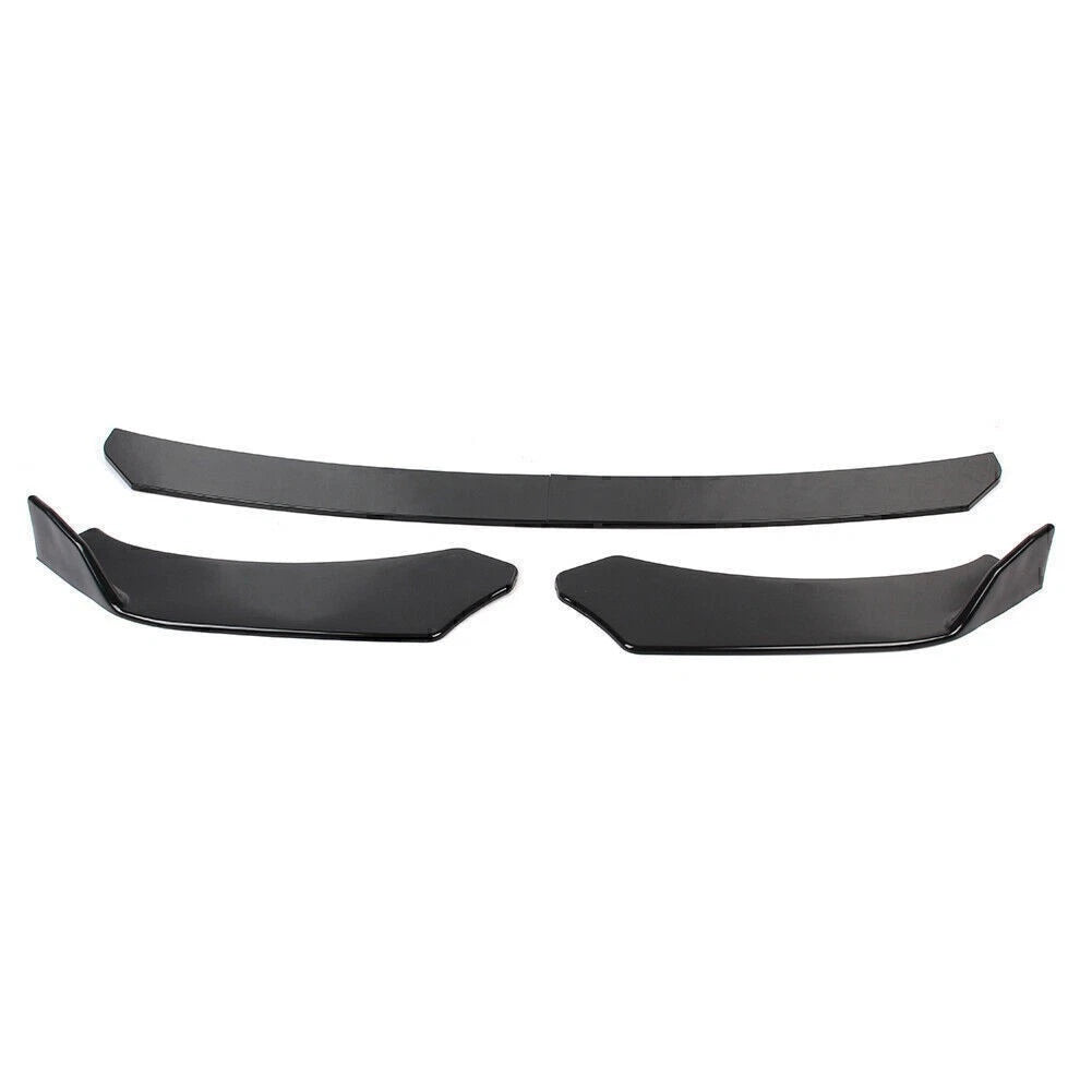 Glossy Black Front Bumper Lip Chin Spoiler for Universal Car