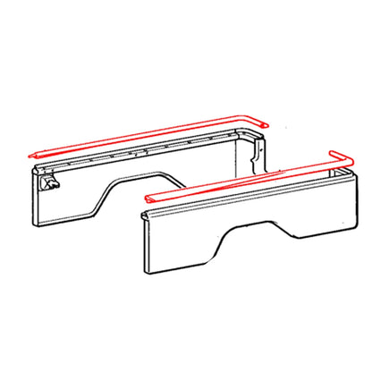 Rear Weatherstrip for Toyota Land Cruiser Hardtop BJ45 FJ45 HJ45 1974-1984