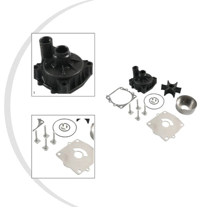 Pump Housing Impeller for OMC/BRP/Mercury 40-60HP, 2-Stroke, 1990-2000