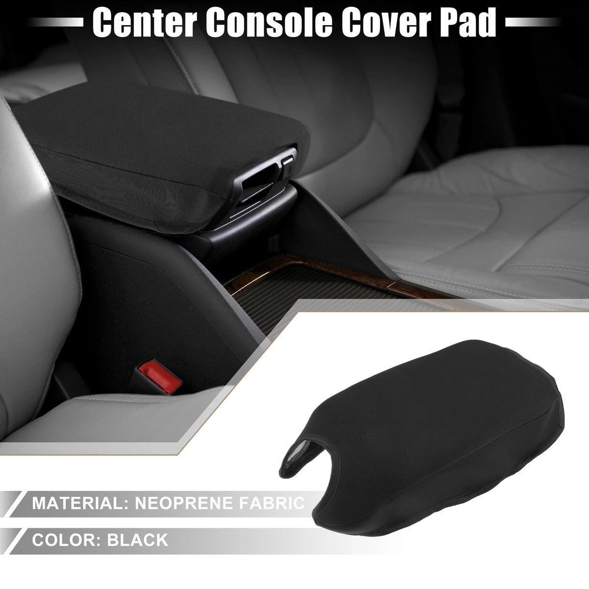 Console Armrest Cover Trim for Honda HR-V (2016-2022) Black