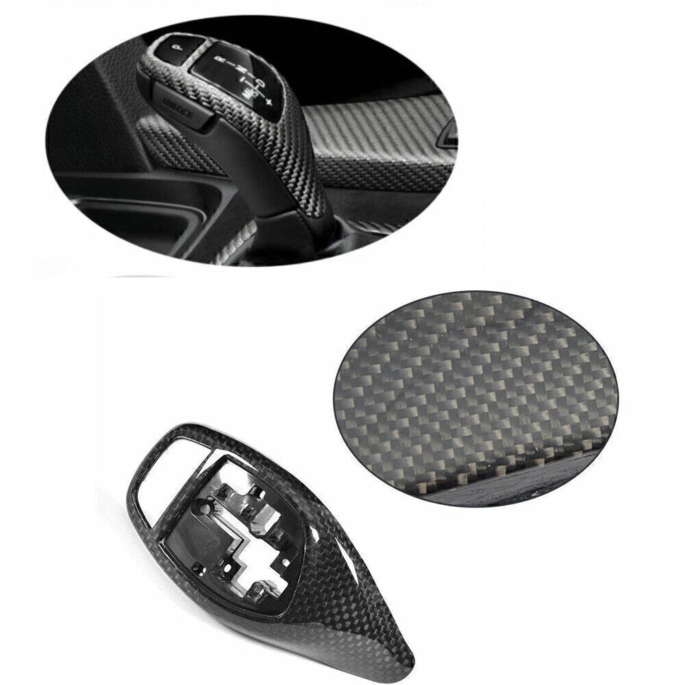 Carbon Fiber Black Gear Shift Knob Cover for BMW F20 F22 F30 F32 F10 (2011-2020)