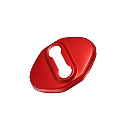 4 x Car Door Lock Latch Covers for Ford Focus (2019-2021) - Red Protector Caps