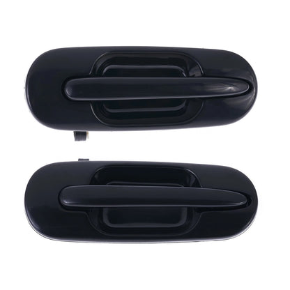 Outer Door Handle Set of 2 for Honda CR-V RD (1997-2001) Black Rear Left & Right