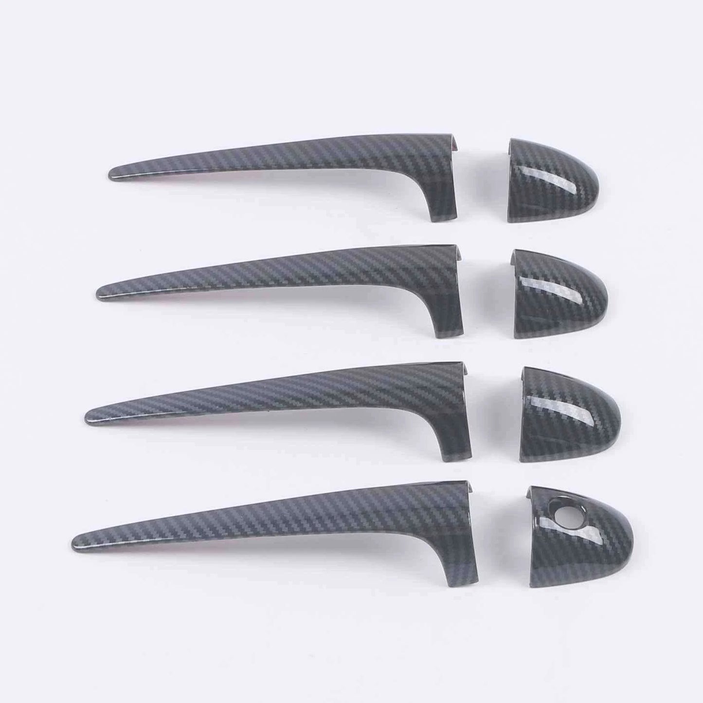 Carbon Fiber Door Handle Side Lid Frame Cover Trim for Toyota RAV4 (2013-2018)