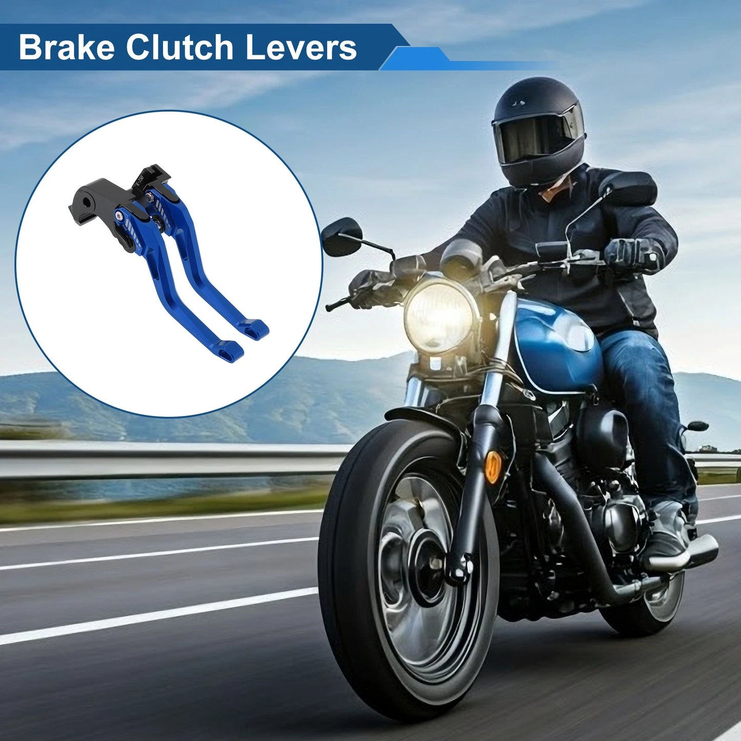 Adjustable Short Brake Clutch Lever for Kawasaki ZX6R ZX 6R 636 ZX-6R (2019–2025)