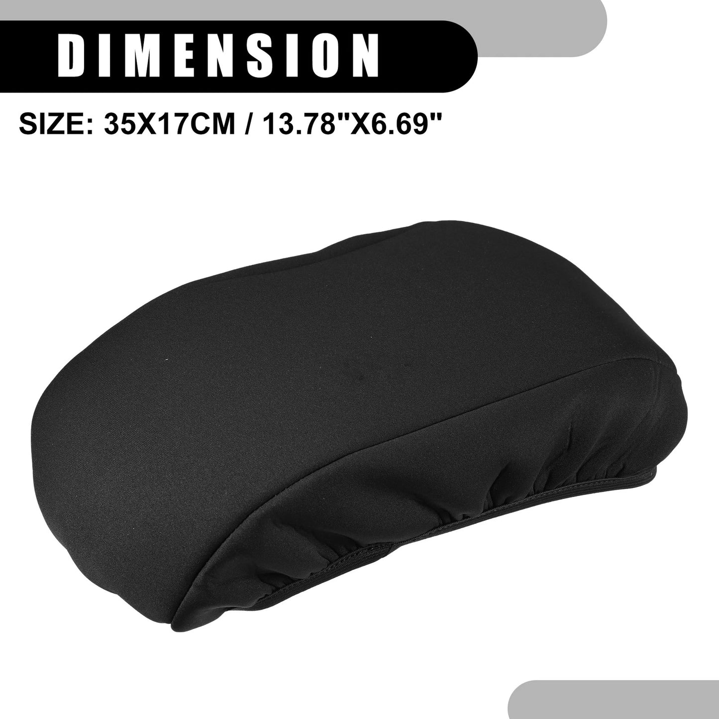 Center Console Armrest Cover for Ford Fusion (2013-2019) Black