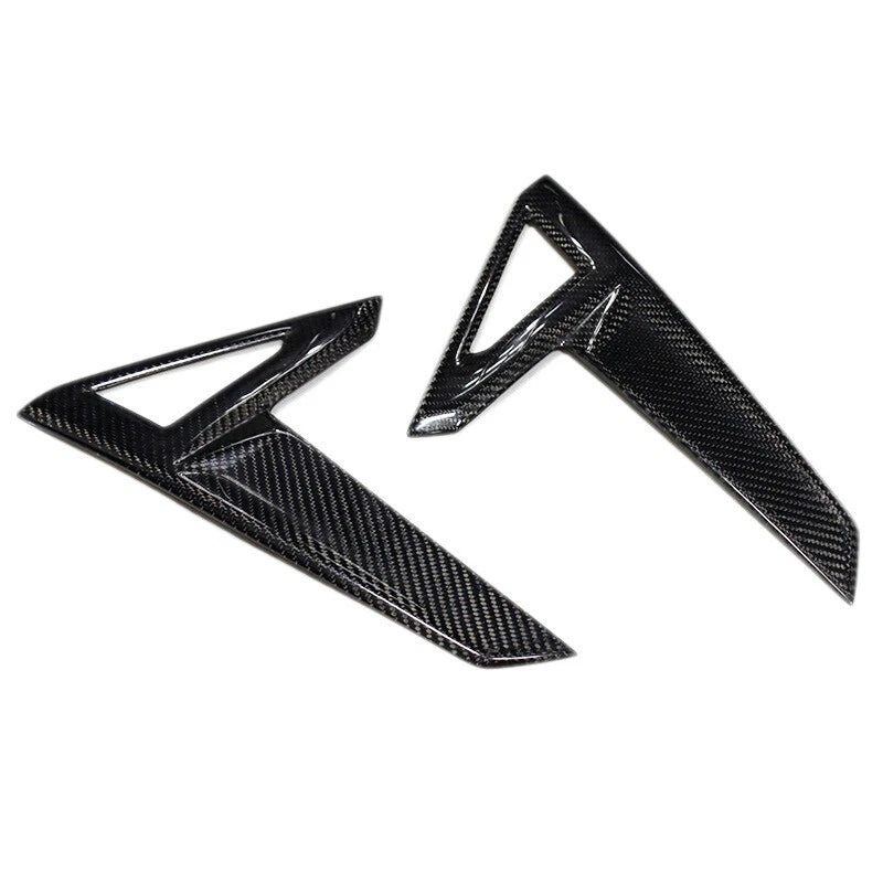 Real Carbon Side Fender Signal Marker Lamp Cover Trim For Tesla Model S 2017+