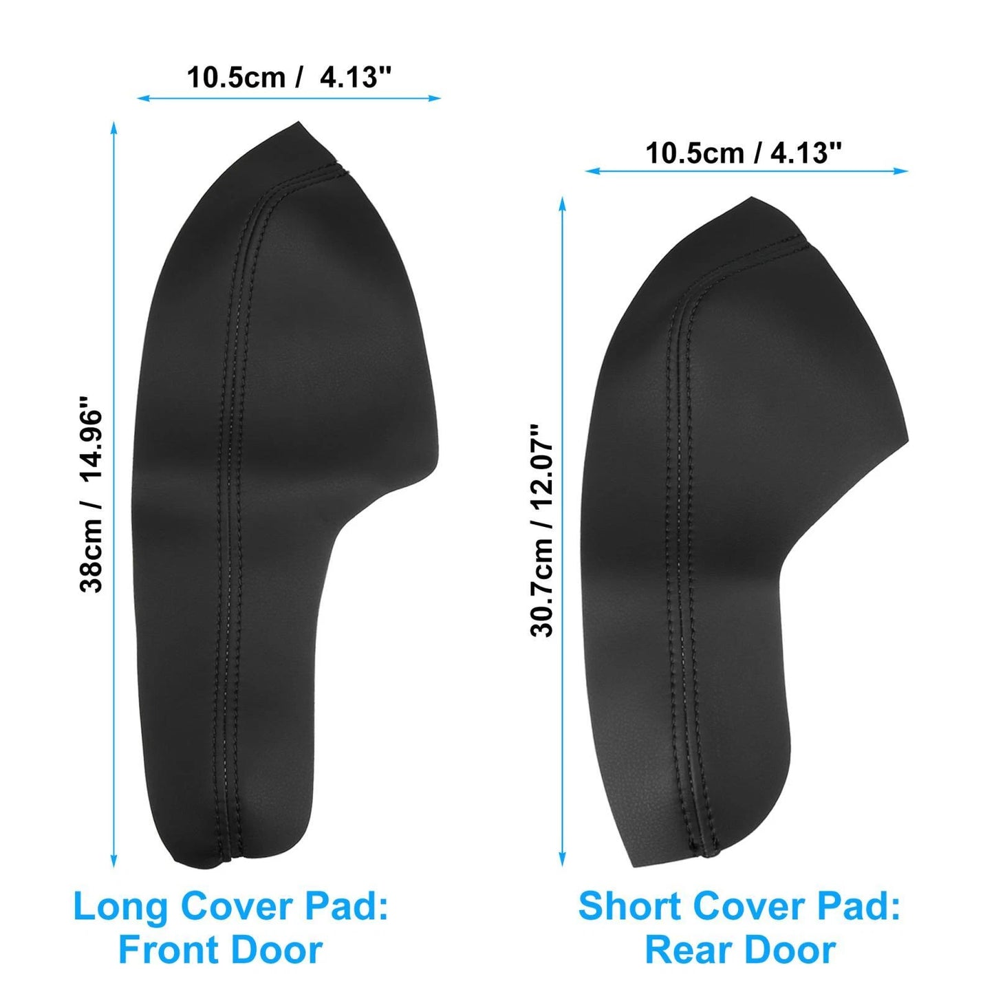 4 Pcs Door Armrest Covers for Honda Civic 10th Gen (2016-2020) Black Line