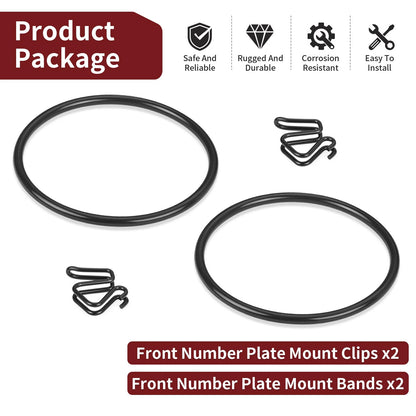 Front number plate mounts clips & bands for Honda Z50 Z50R (1979–1987)