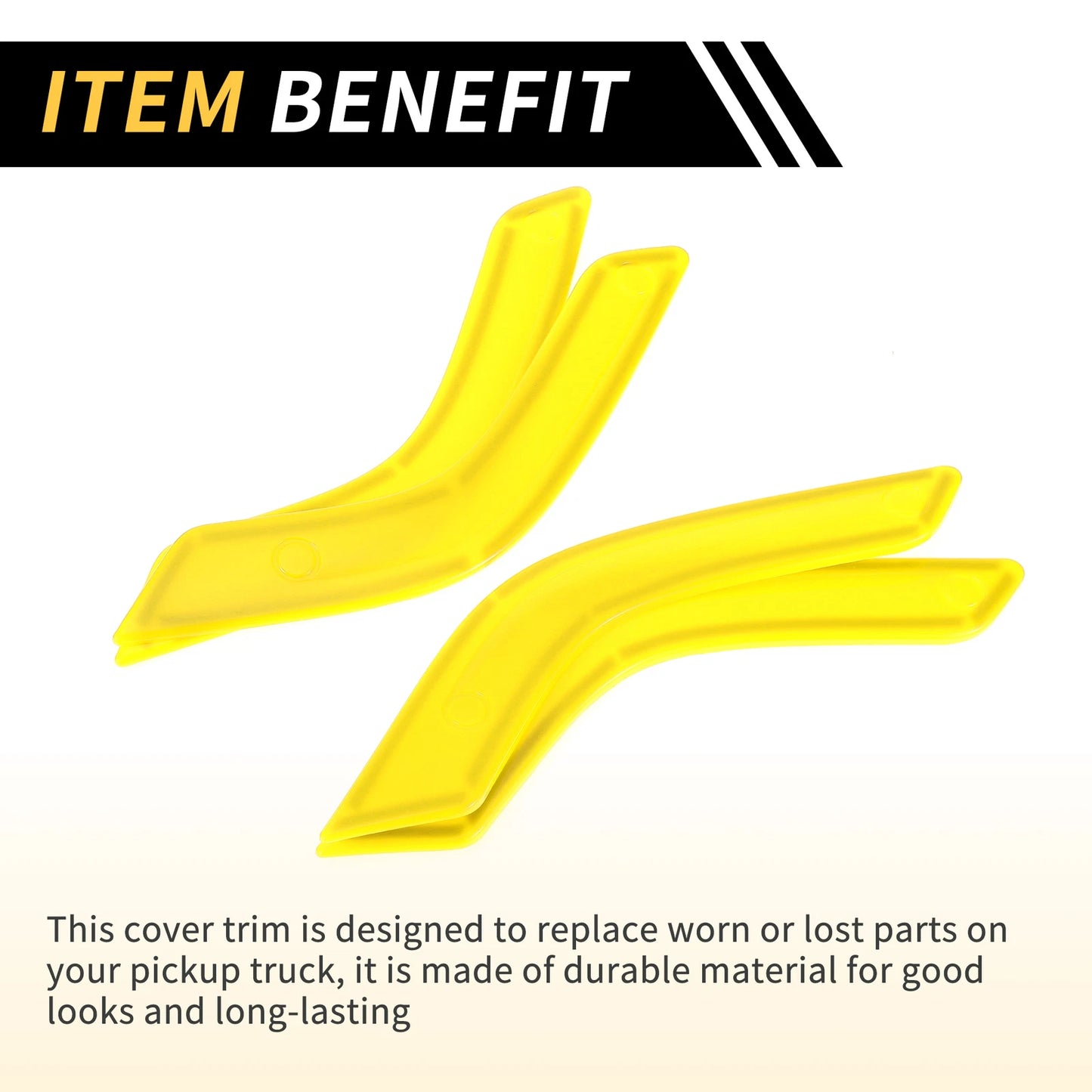 Yellow Front Rear Door Handle Panel Bezel Cover Trims for Jeep Wrangler (2007-2023)