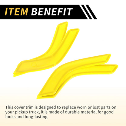 Yellow Front Rear Door Handle Panel Bezel Cover Trims for Jeep Wrangler (2007-2023)