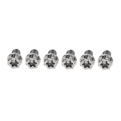 6pcs M6x35mm Titanium Torx Head Flange Screws for Motorcycle Bike Bicycle
