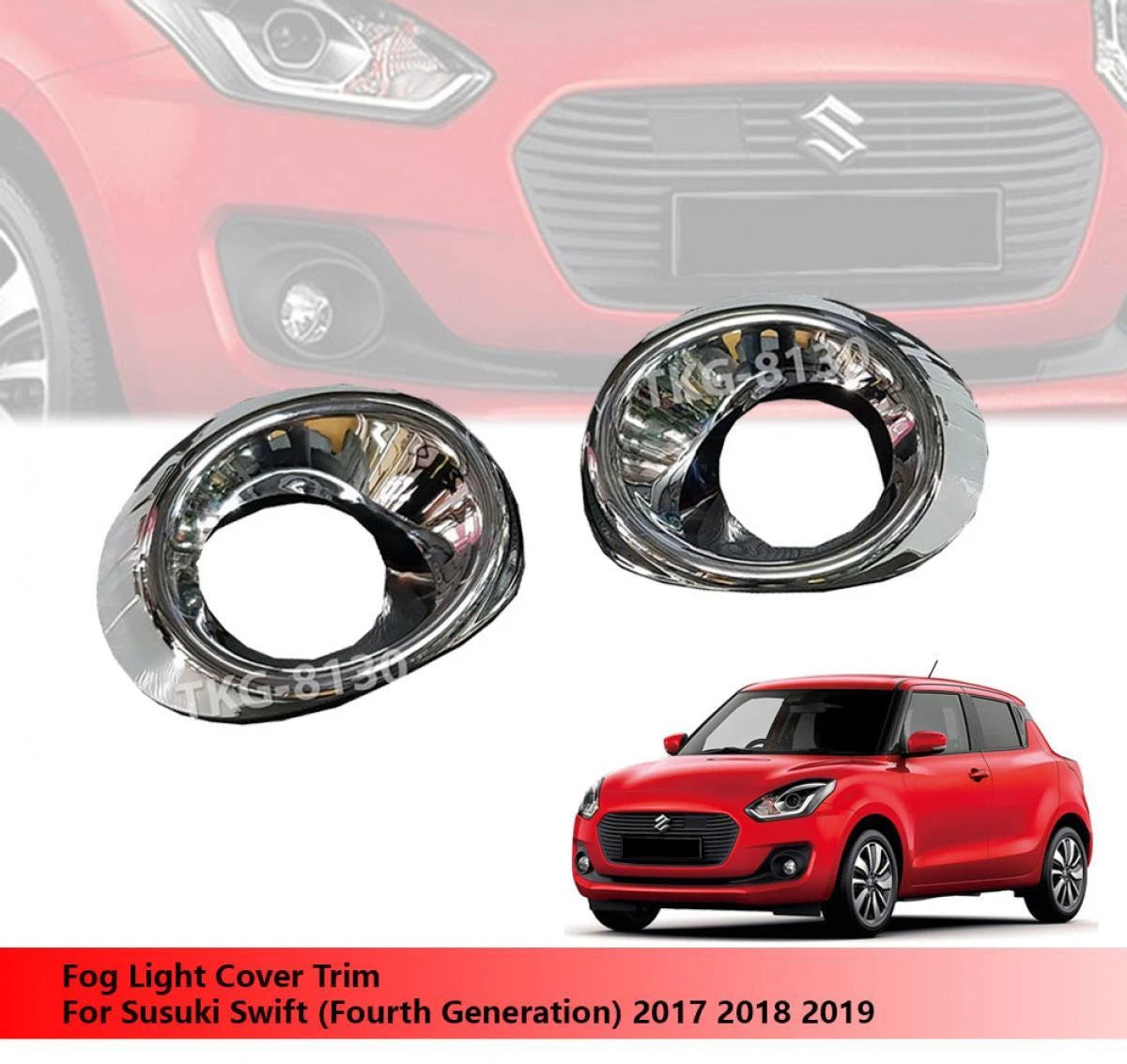 Fog Light Cover Trim for Suzuki Swift (2017-2019)