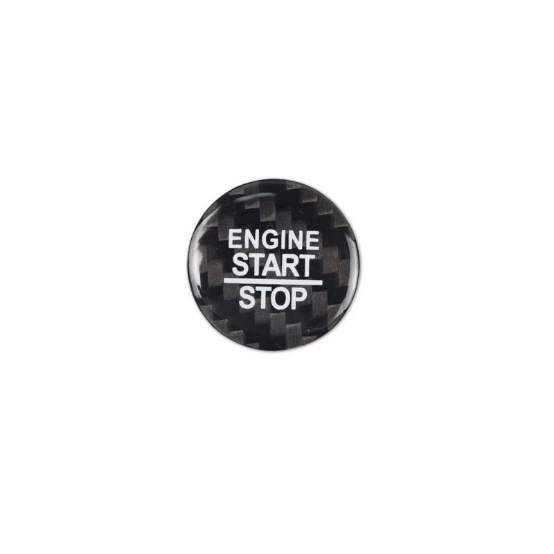 Carbon Fiber Engine Start Buttons Cover Trim Fit for Dodge Challenger 2015-2019