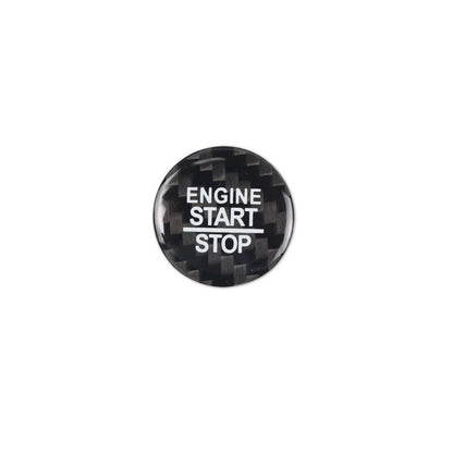 Carbon Fiber Engine Start Buttons Cover Trim Fit for Dodge Challenger 2015-2019