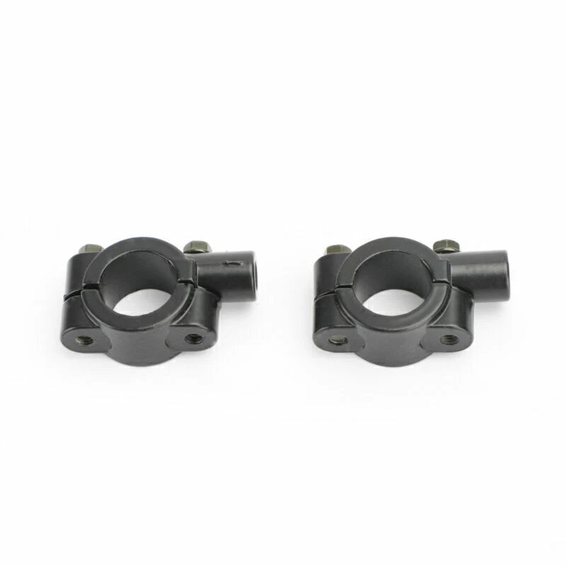 2 x 10mm Left Thread Mirror Clamp for 22mm Handlebar M10 Motorcycle
