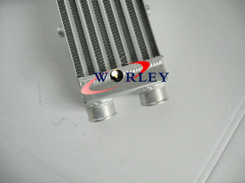 2" Full Aluminum Turbo Intercooler 550x140x80mm + Black Piping