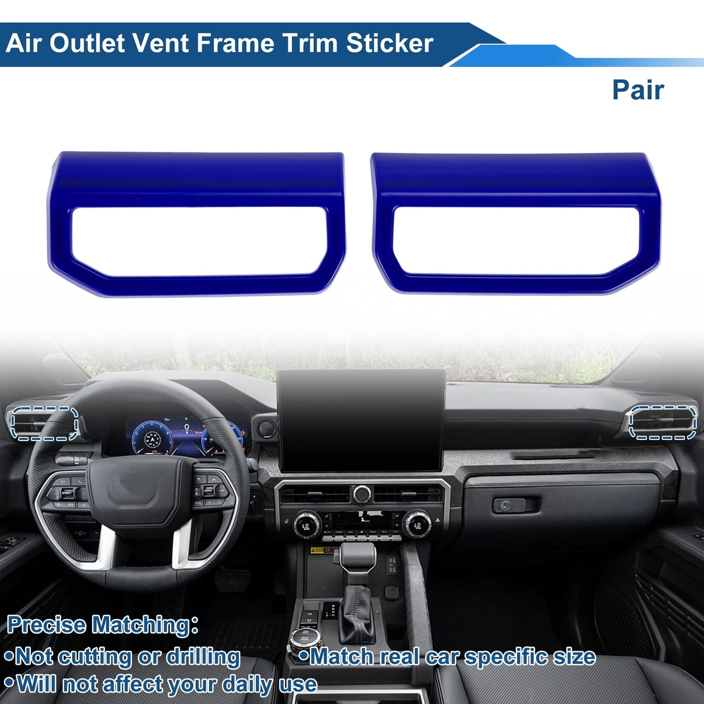 Air Condition Outlet Vent Trim Cover Frame  for Toyota Tacoma (2024-2025)