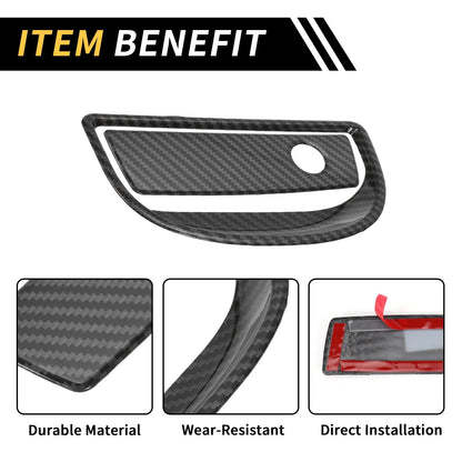 Glove Box Handle Switch Cover Trim for Jeep Wrangler JK (2007-2017) Black