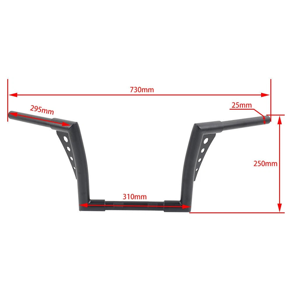 10" Rise Ape Hanger Handlebar for Harley Sportster, Softail, Dyna (2000-2023)