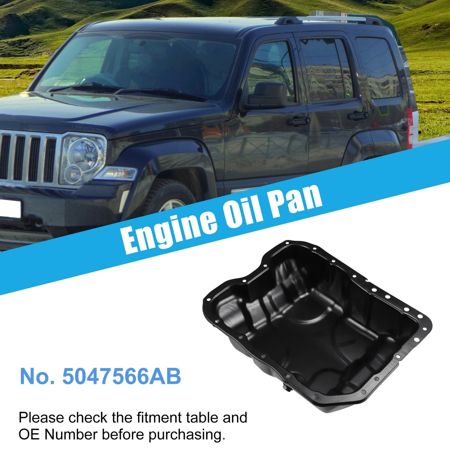 Engine Oil Pan for Dodge Dart & Jeep Cherokee (2013-2016, 2014-2020)