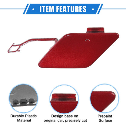 Car Rear Bumper Tow Hook Eye Hole Cover for BMW 3 F30 (2012-2015) Red