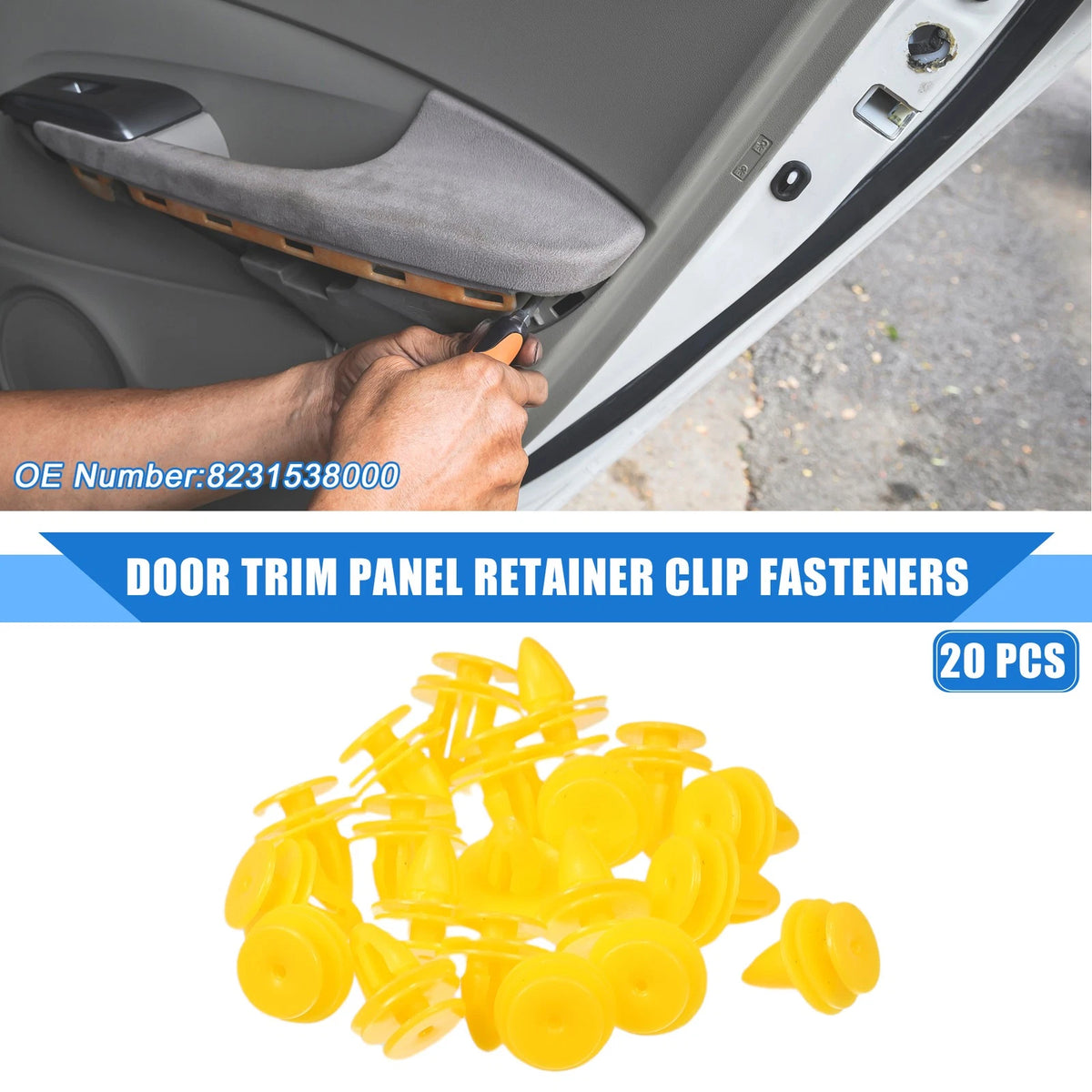 20 x Door Trim Panel Retainer Clip Fasteners for Chevrolet Aveo (2004-2011)